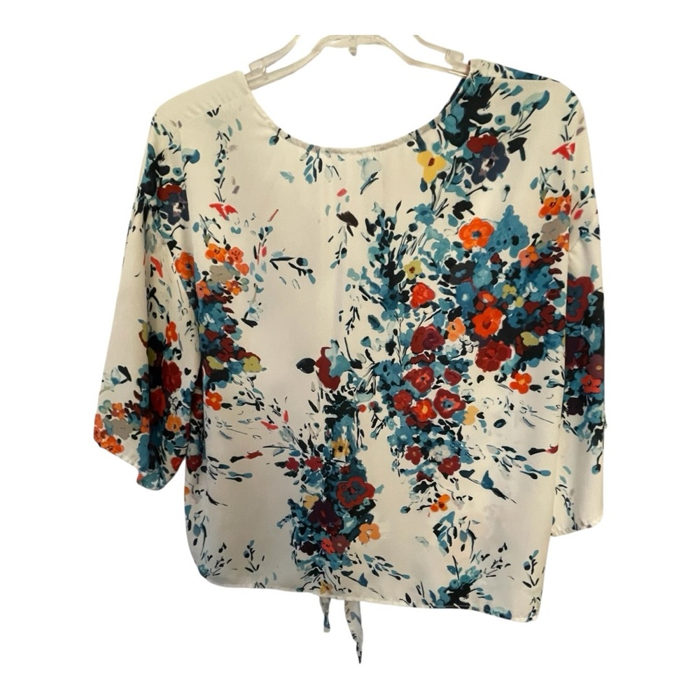 Floral Women's Top - Multicolor - Picture 3 of 4